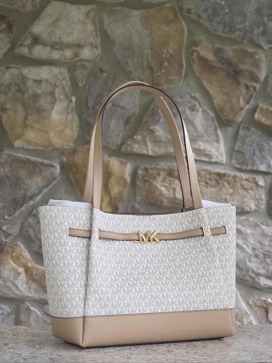Michael Kors Handbags - Michael Kors Reed Logo Large Belted Tote Bag